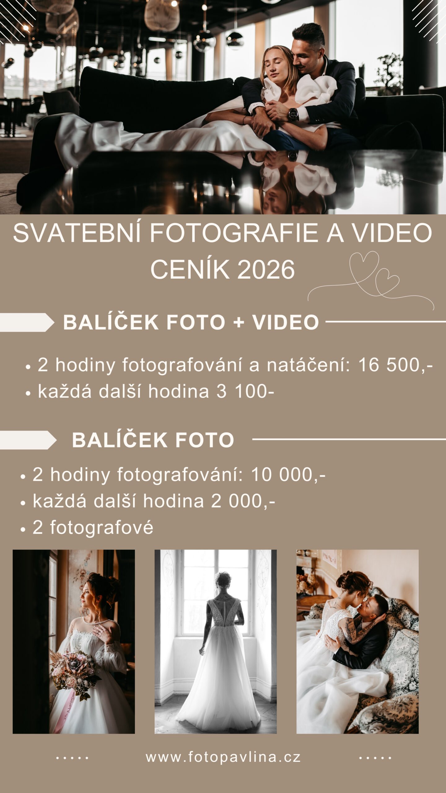 ceník svatební focení